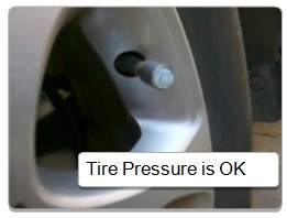 led tyre pressure valve caps