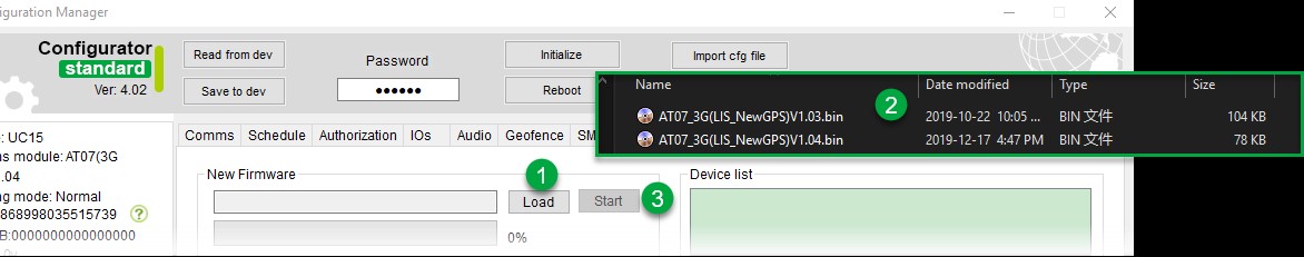 gps tracking device configuation software