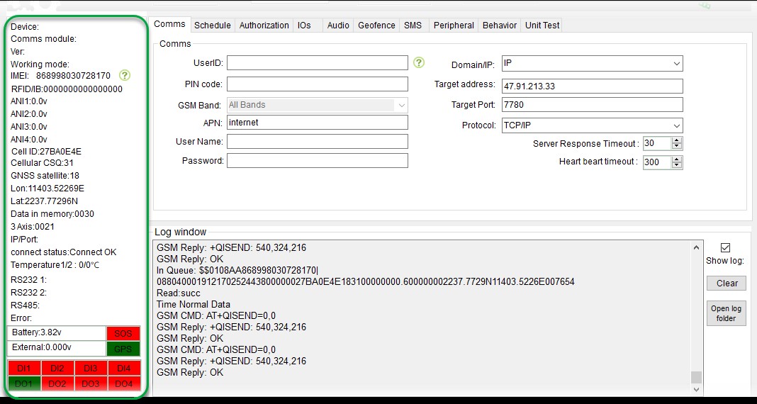 gps tracking device configuation software