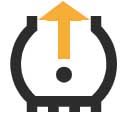 TPMS alerts: tire pressure high
