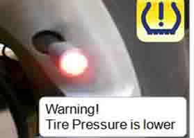 tire pressure alarm, TPMS